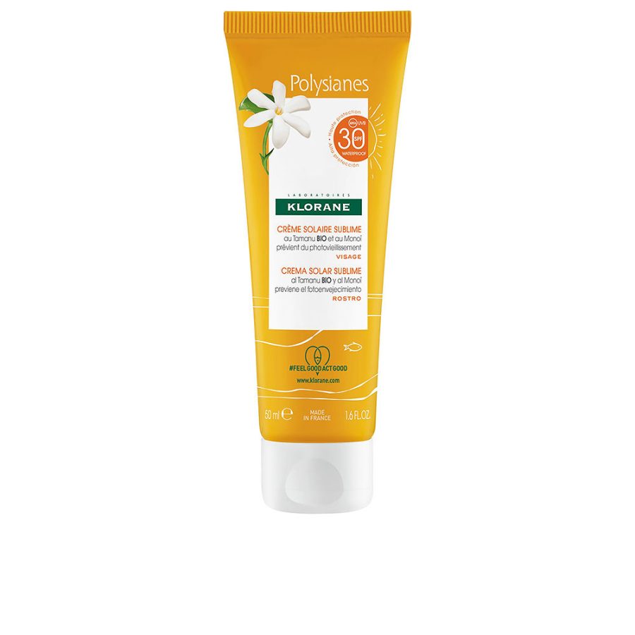 Klorane POLYSIANES MONOÏ Y TAMANU BIO sublime sun cream SPF30 50 ml