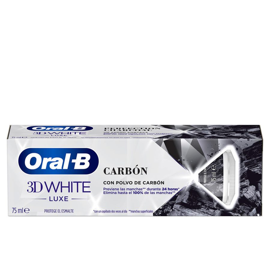 Oral-b 3D WHITE LUXE pasta dentífrica carbón 75 ml