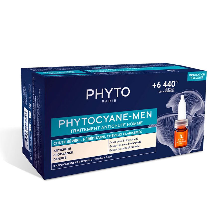 PHYTOCYANE-MEN tratamiento anticaída hombre 12 x 3,5 ml