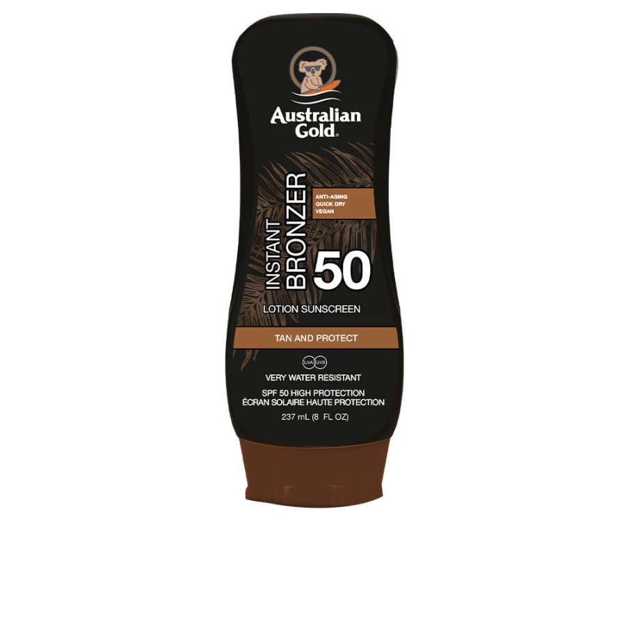 Australian gold SUNSCREEN SPF50 lotion with bronzer 237 ml