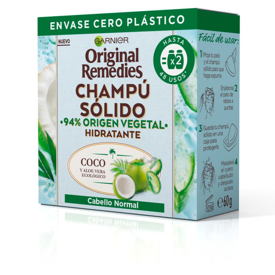 Garnier ORIGINAL REMEDIES champú sólido hidratante de coco