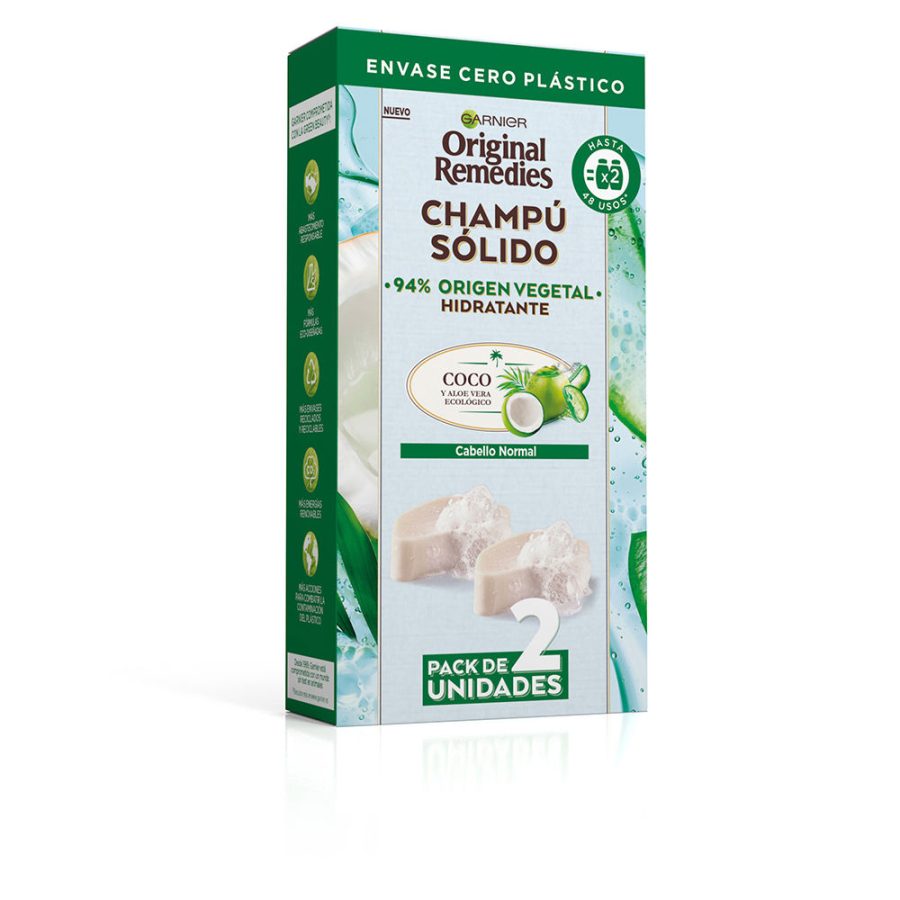 Garnier ORIGINAL REMEDIES champú sólido hidratante de coco