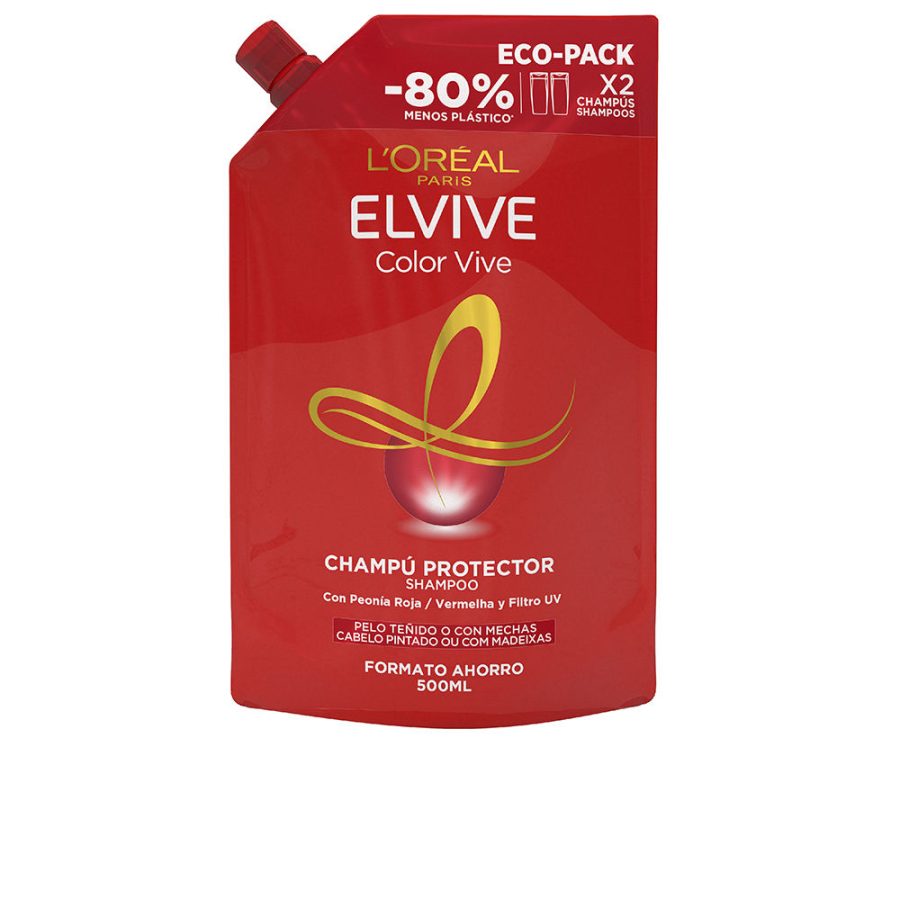 L'orÉal paris ELVIVE COLOR-VIVE champú protector recarga eco pack 500 ml