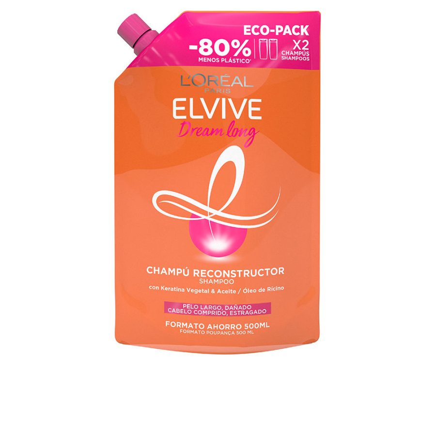 L'orÉal paris ELVIVE DREAM LONG reconstructive shampoo recharge eco pack 500 ml