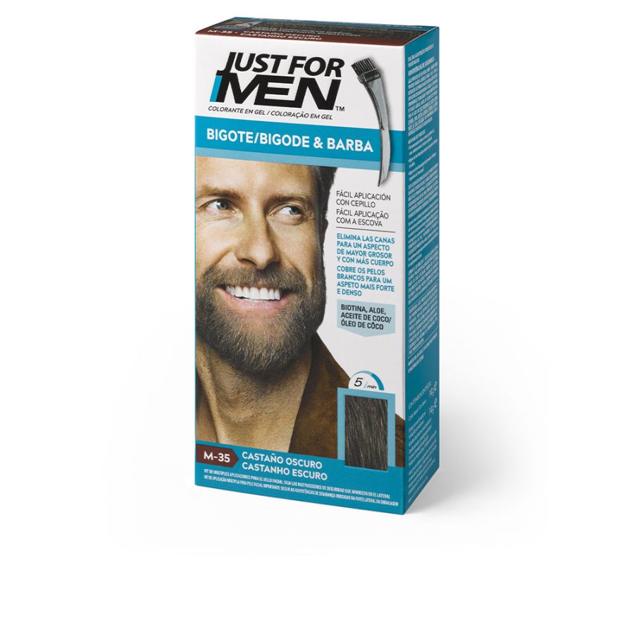 Just for men COLORANTE en gel bigote, barba y patillas