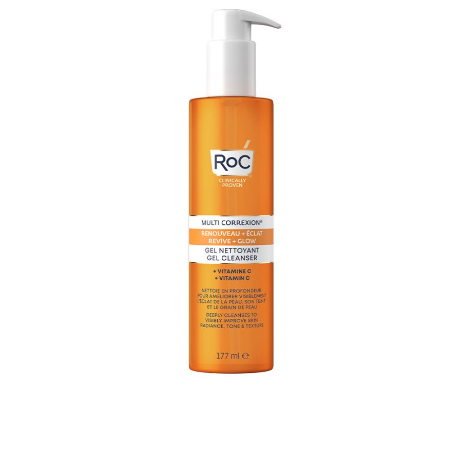 Roc REVIVE + GLOW & gel limpiador 177 ml