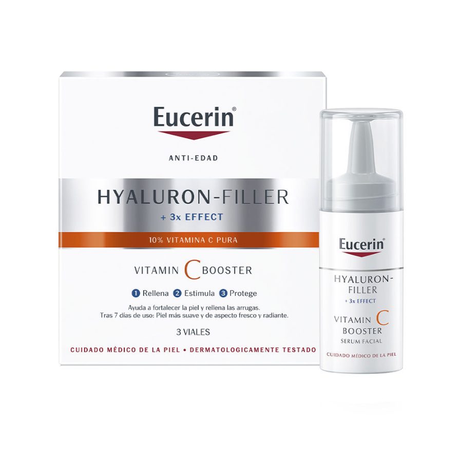 Eucerin HYALURON-FILLER vitamina C booster ampollas 3 x 8 ml