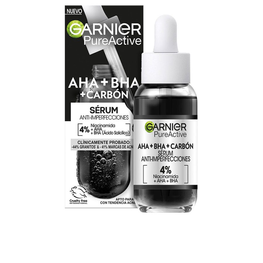 Garnier PURE ACTIVE AHA + BHA + CARBÓN sérum anti-imperfecciones 30 ml