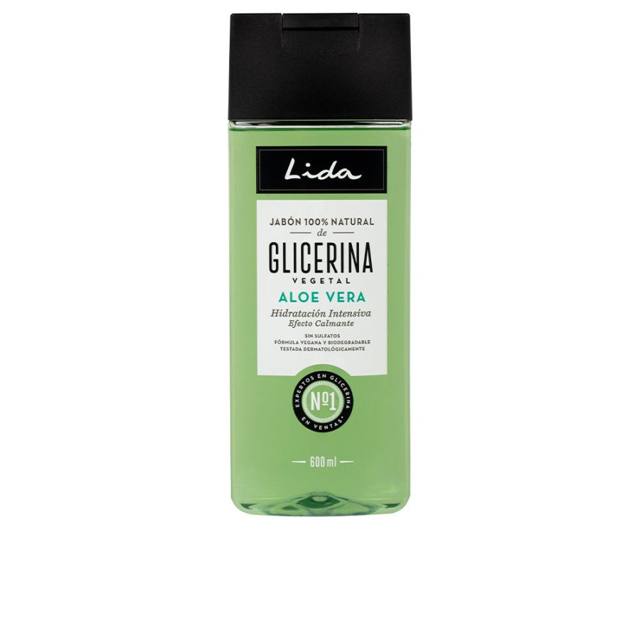 Lida JABÓN 100% NATURAL glicerina y aloe vera 600 ml