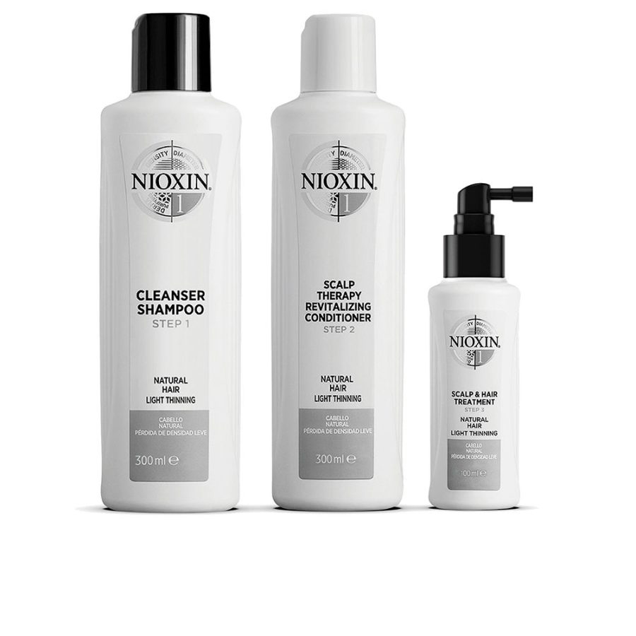 Nioxin SISTEMA 1 – Kit - Tratamiento para Cabello Natural con Debilitamiento Leve 3 stuks