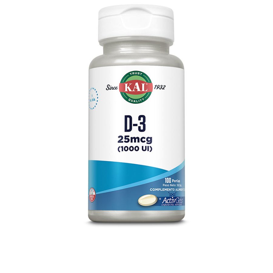 Kal D-3 25 mcg (1000 UI) perlas activgel 100 u