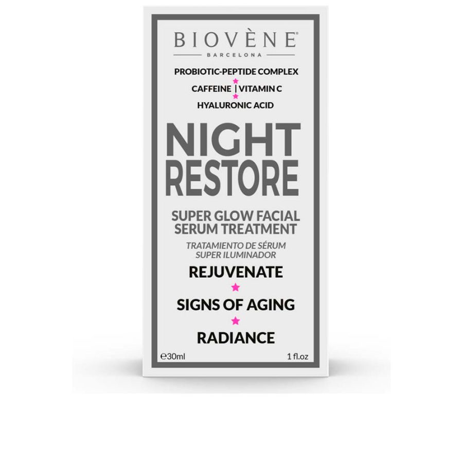 BiovÈne NIGHT RESTORE super glow facial serum treatment 30 ml