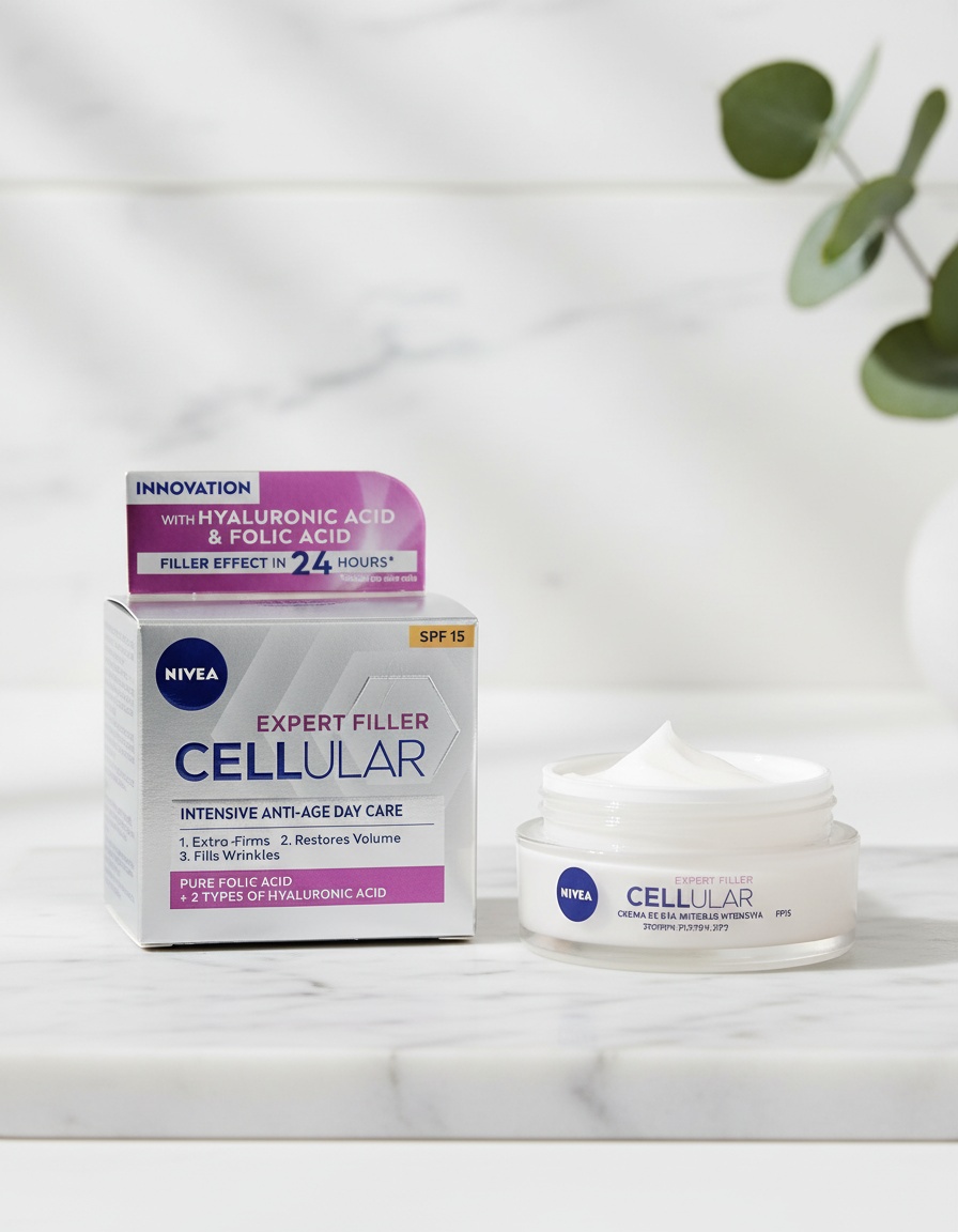 CELLULAR FILLER hyaluronic & folic day cream SPF15 50 ml 2 CELLULAR FILLER hyaluronic & folic day cream SPF15 50 ml - Image 2