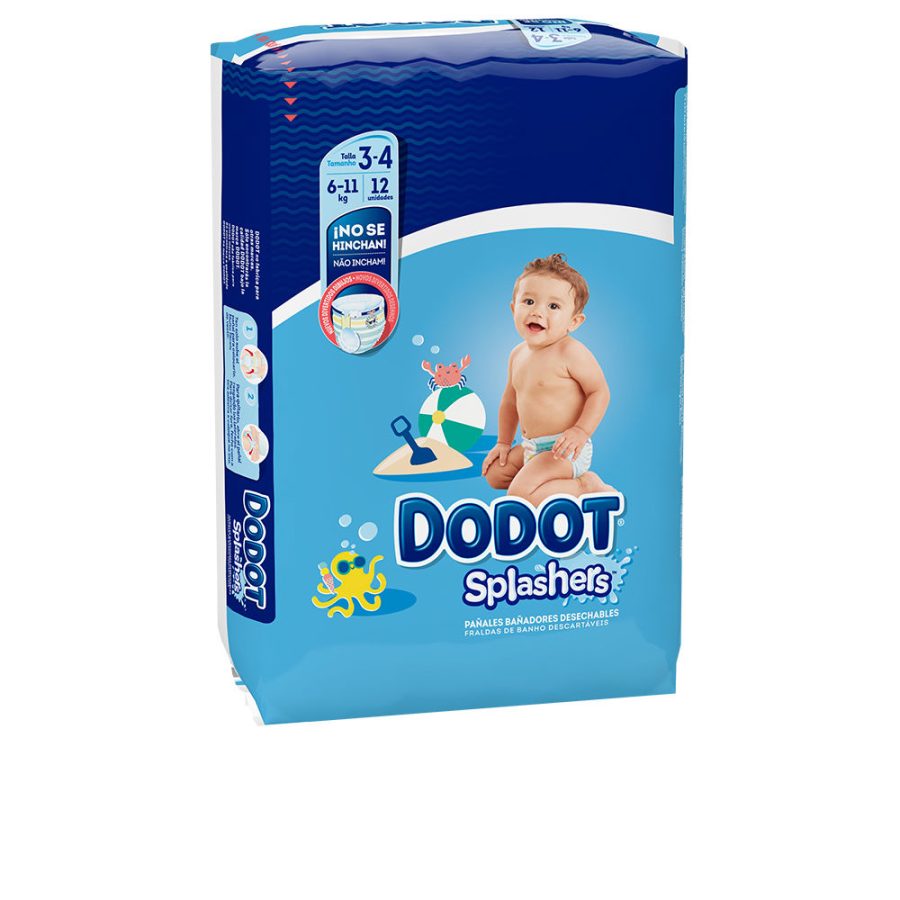 DODOT SPLASHERS disposable swimsuit size 3-4 + 6-11 kg 12 u