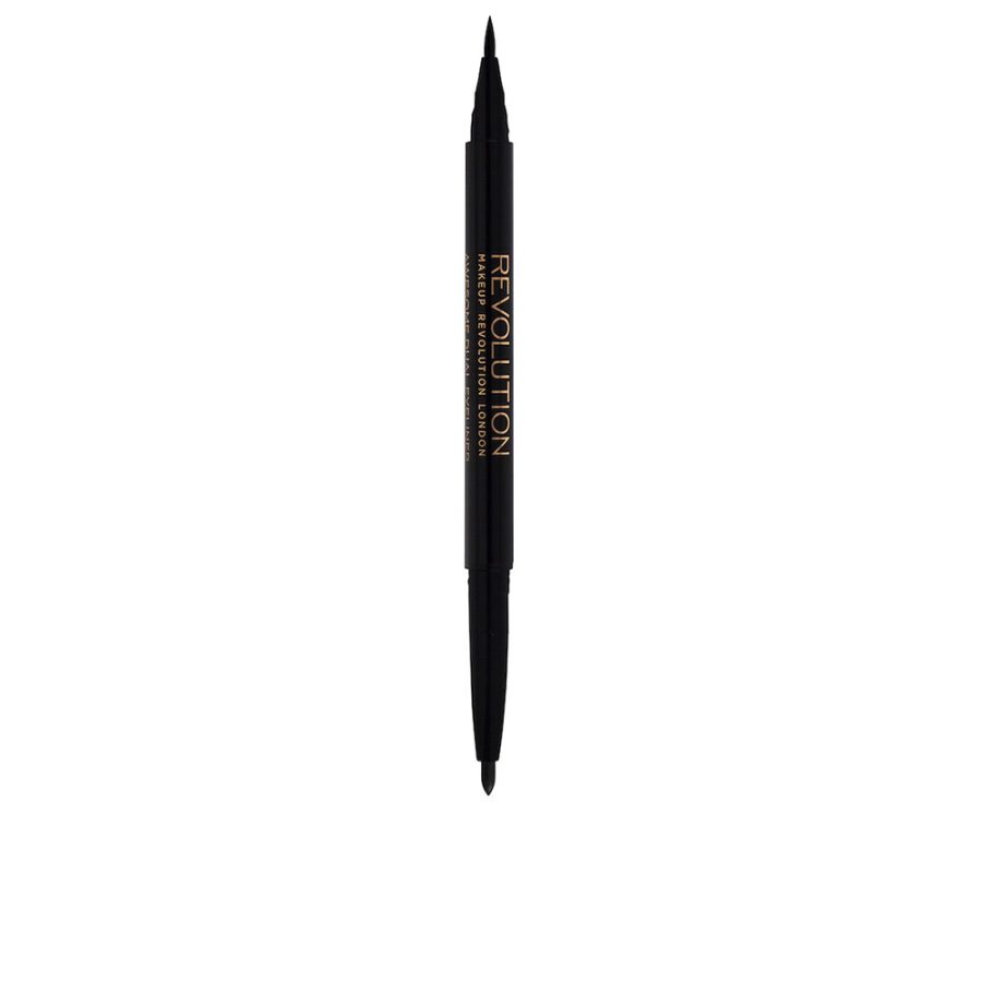 Revolution make up DUAL EYELINER felt & kohl #black 1 ml