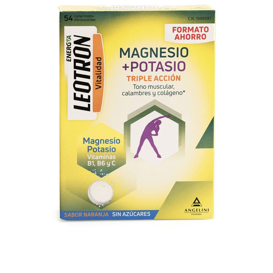 Leotron MAGNESIUM + POTASSIUM ENERGY triple action effervescent tablets #Orange stuk