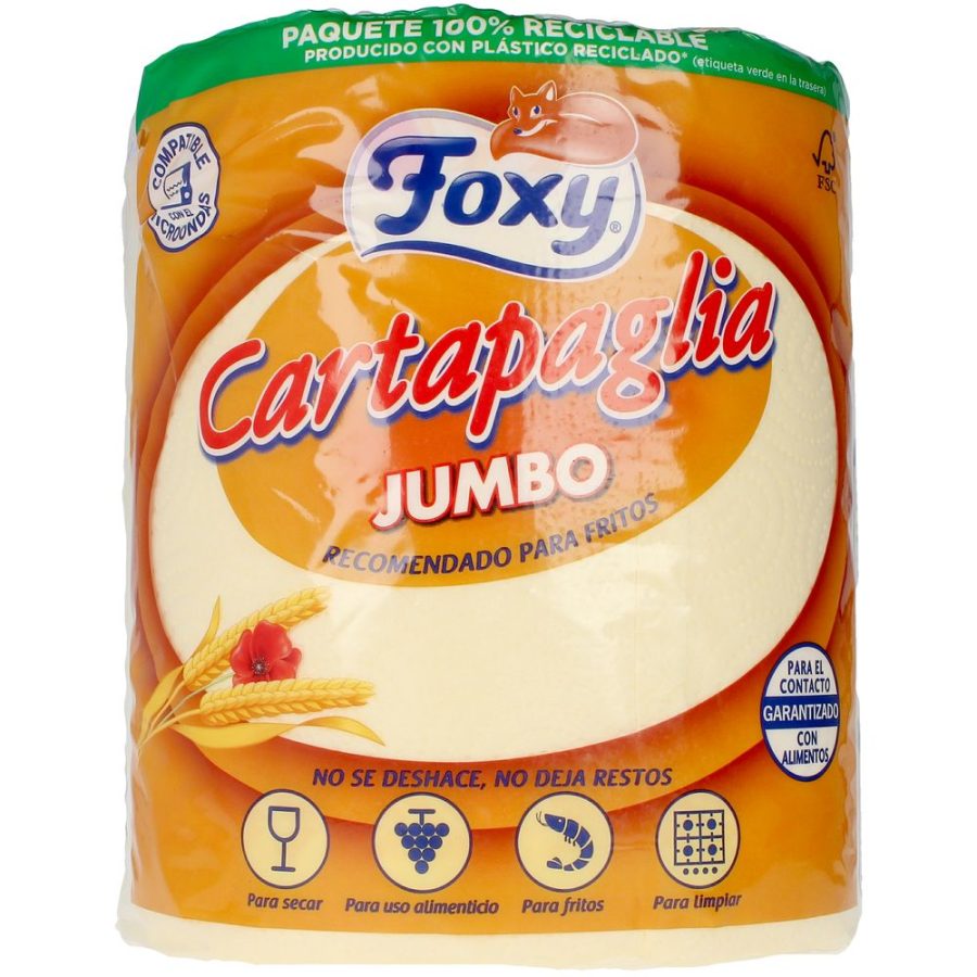 Foxy CARTAPAGLIA JUMBO special fried kitchen paper 60 meters 1 u