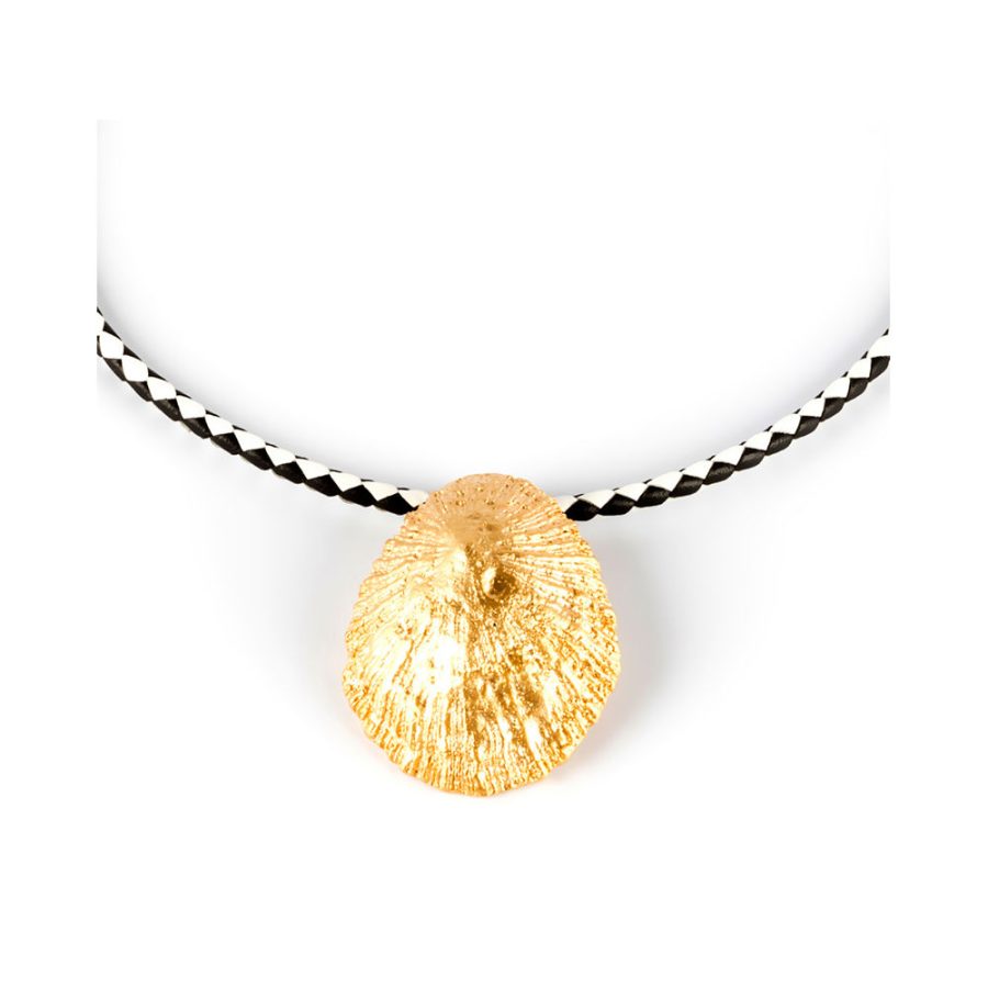 Shabama CALOBRA LUXE BLACK & WHITE necklace #shiny gold 1 u