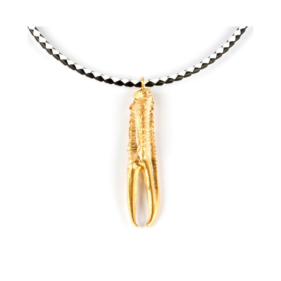 Shabama TUENT LUXE BLACK & WHITE necklace #shiny gold 1 u