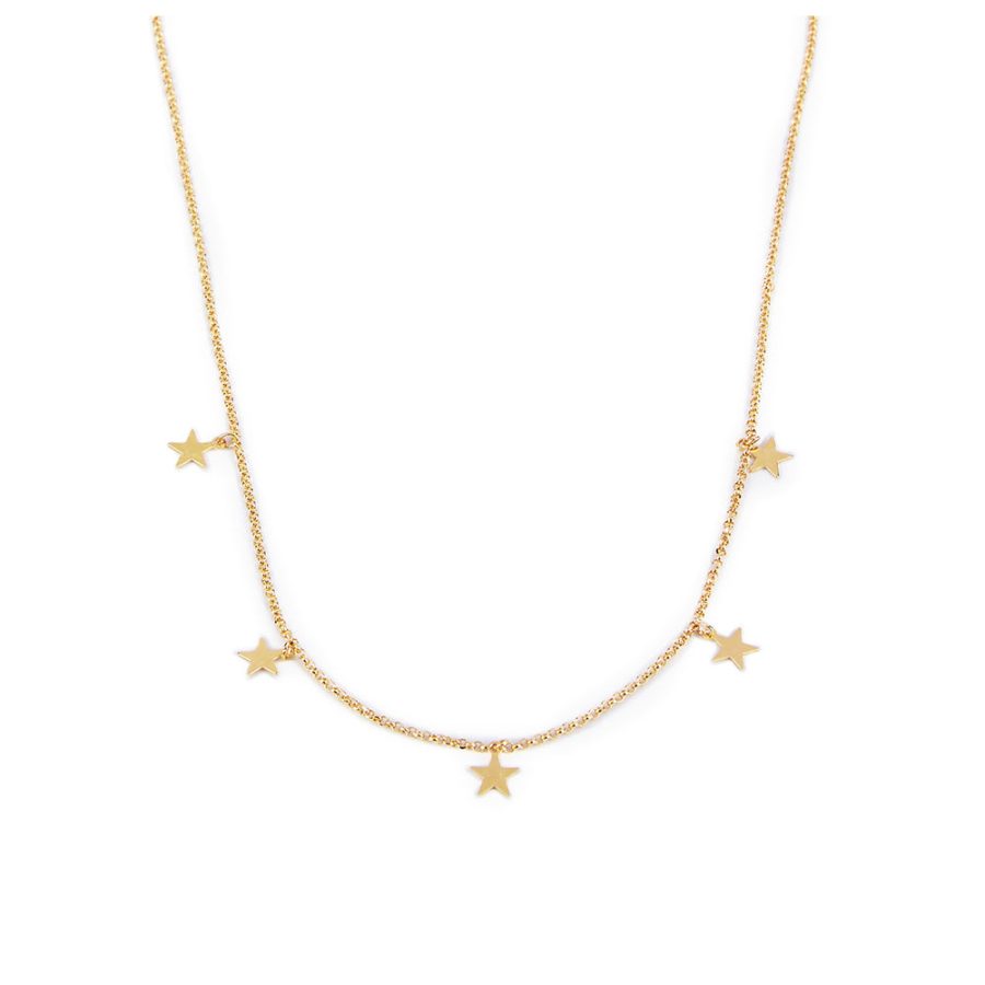 Shabama VEGA collier #glimmend goud 1 u