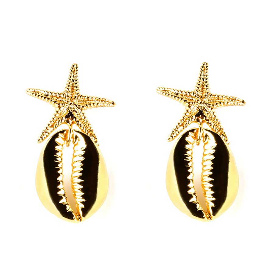 Shabama FORNELLS earrings #shiny gold 1 u