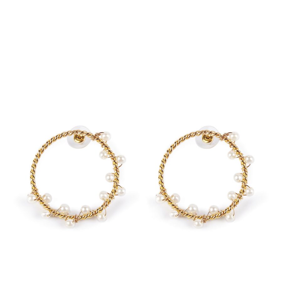 Shabama SHIMA earrings #bright gold 1 u