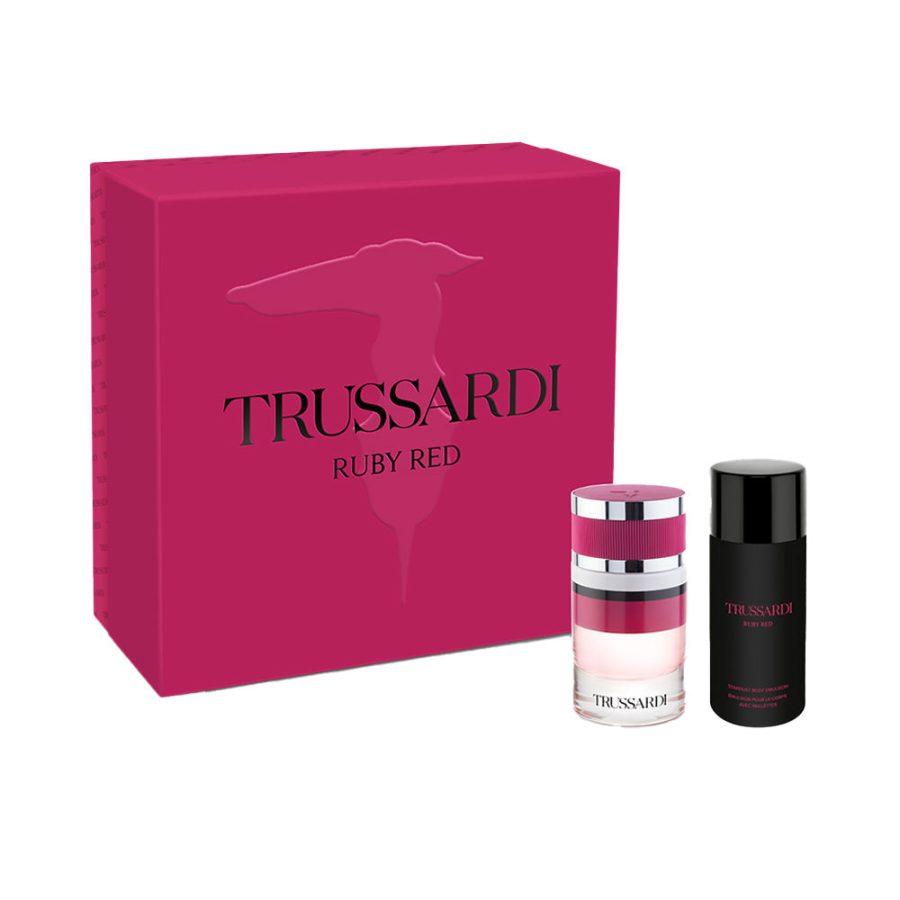 Trussardi Ruby red set