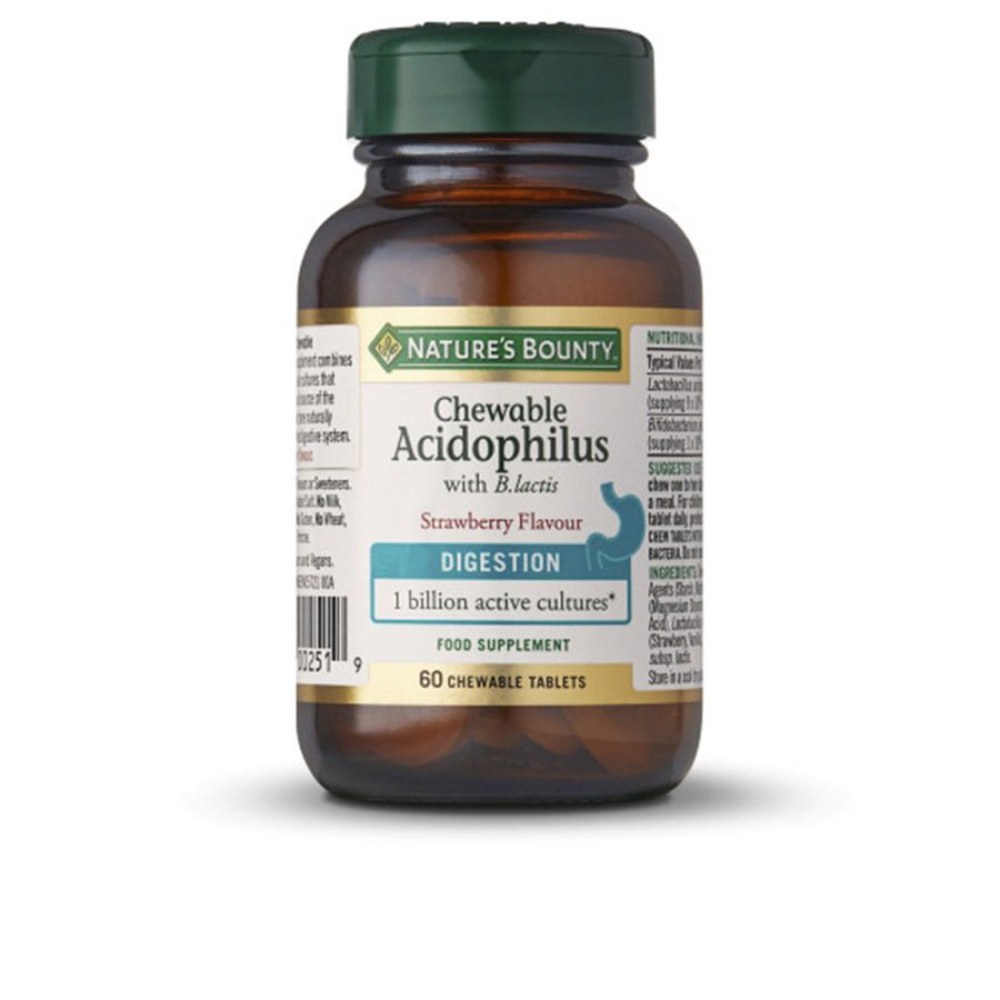 Nature's bounty ACIDOPHILUS 60 chewable capsules #strawberry