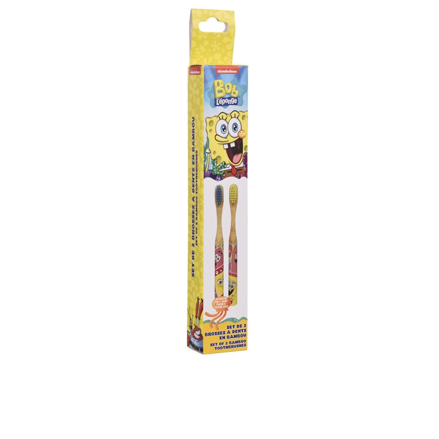 Take care SPONGEBOB BAMBOO TOOTHBRUSH LOT 2 pcs