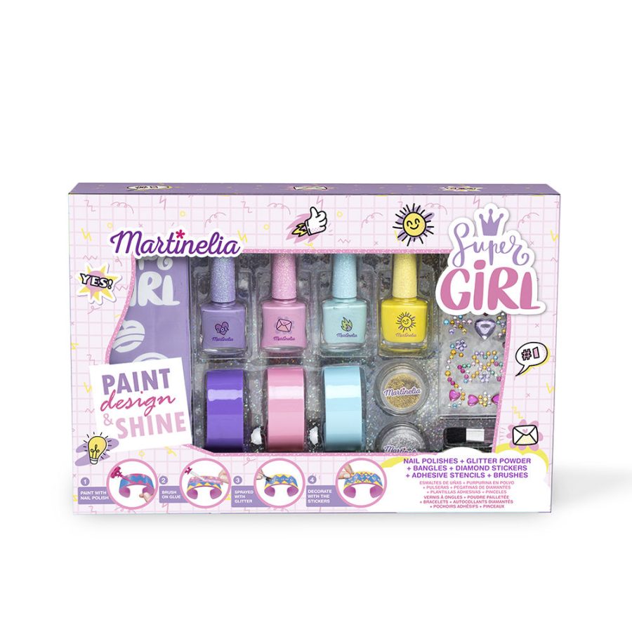 Martinelia SUPER GIRL NAILS & BRACELET LOT 13 pcs