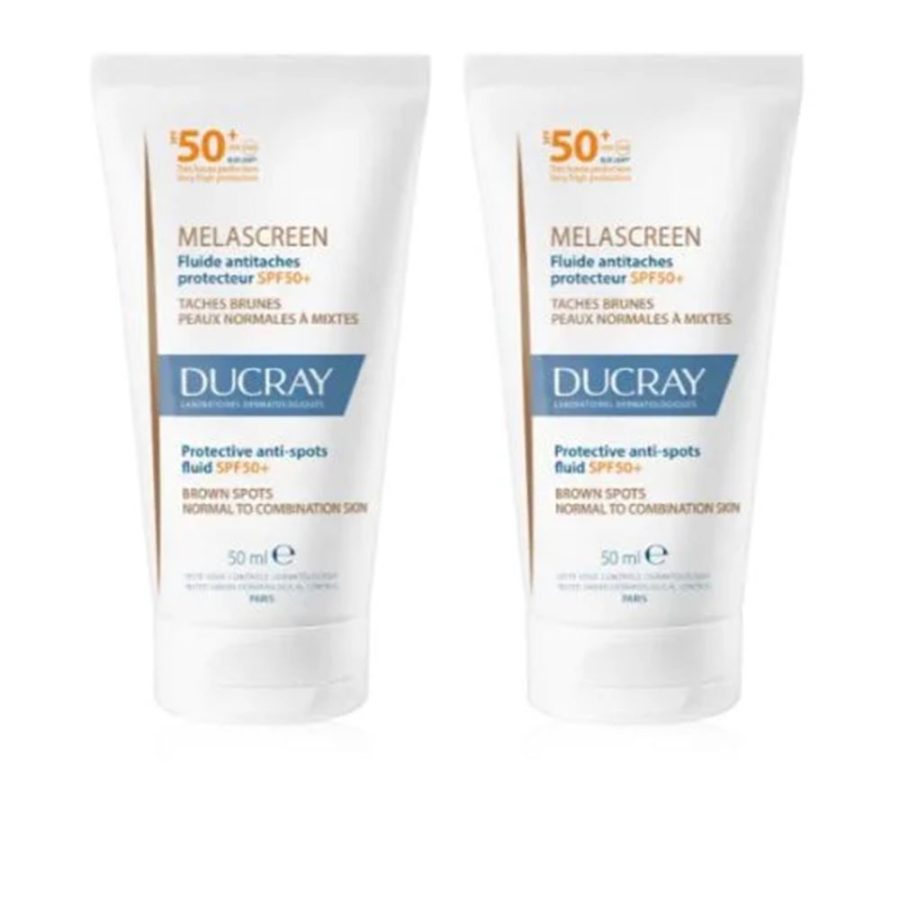 Ducray MELASCREEN protective anti-stain fluid SPF50 duo 2 x 50 ml