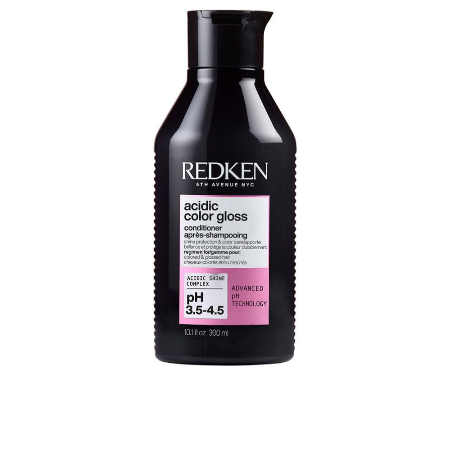 Redken ACIDIC COLOR GLOSS conditioner enhances the shine of your color