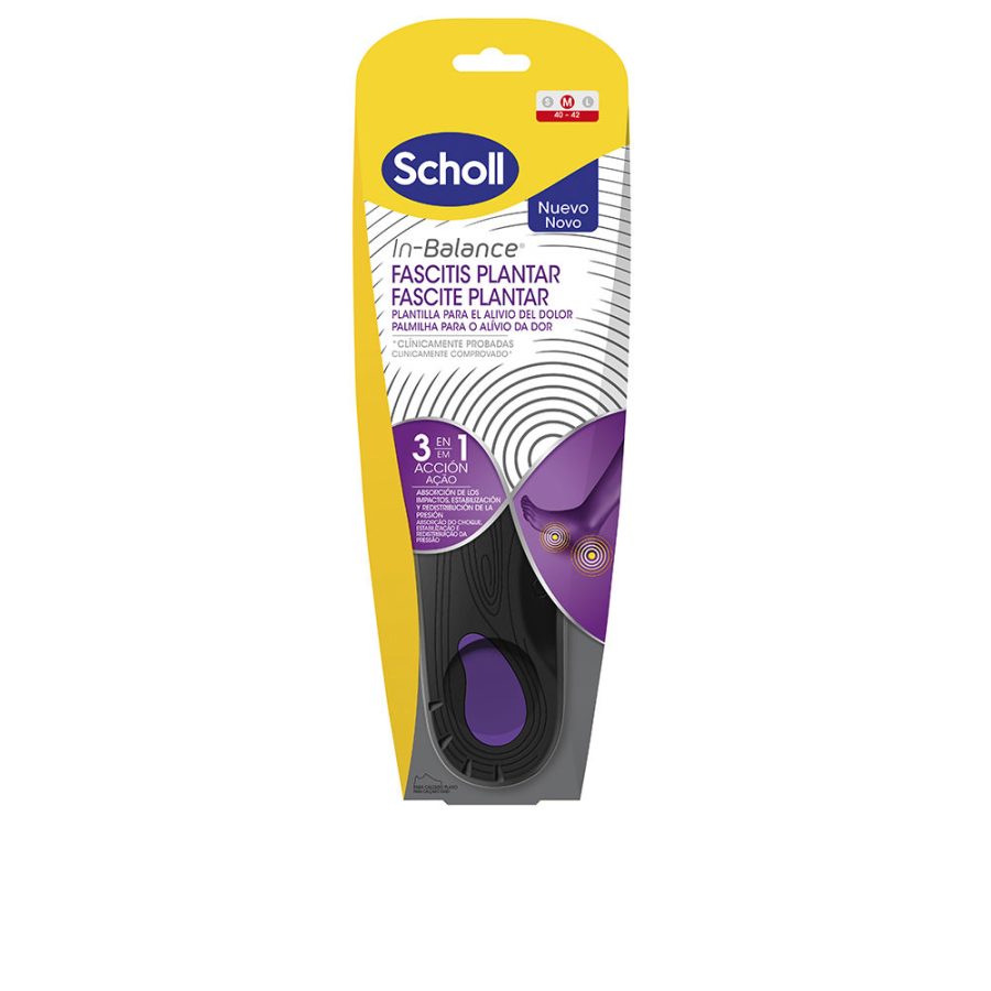 Scholl PLANTAR FASCITIS anti-pain insoles with in-balance 3 in 1 technology #Size 1 stuk