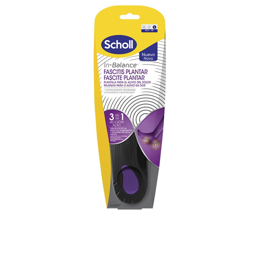 Scholl PLANTAR FASCITIS anti-pain insoles with in-balance 3 in 1 technology #Size 1 stuk