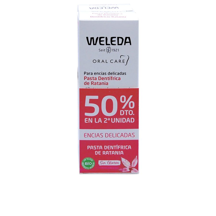 Weleda MONDVERZORGING ratany tandpastapakket 2 x 75 ml