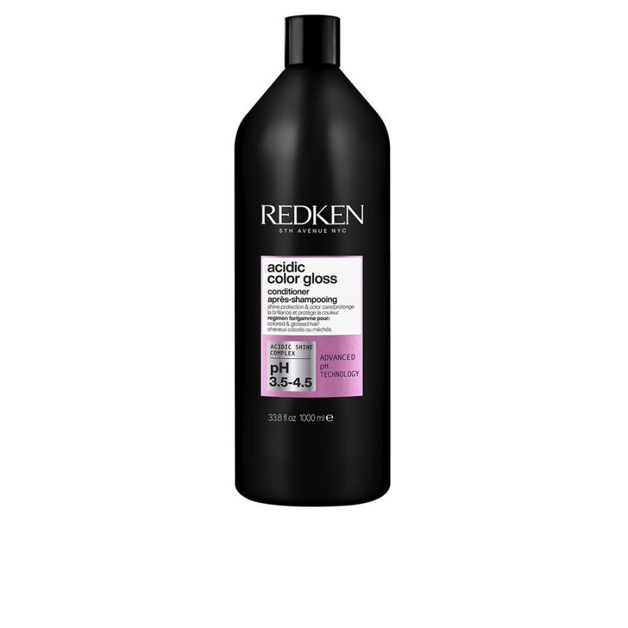 Redken ACIDIC COLOR GLOSS conditioner enhances the shine of your color