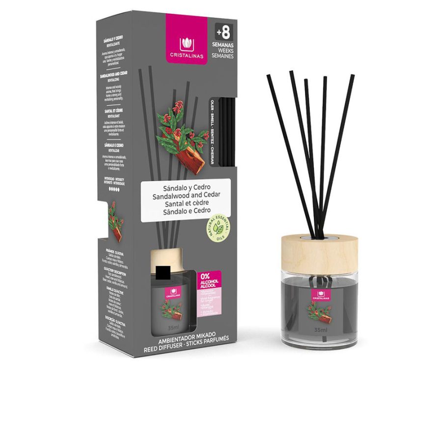 Cristalinas MIKADO air freshener 0% #sandalwood-cedar