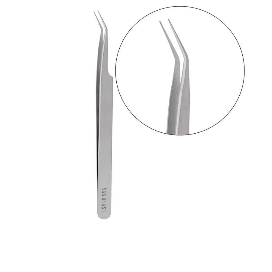 Nanolash CURVED eyelash tweezers 1 u