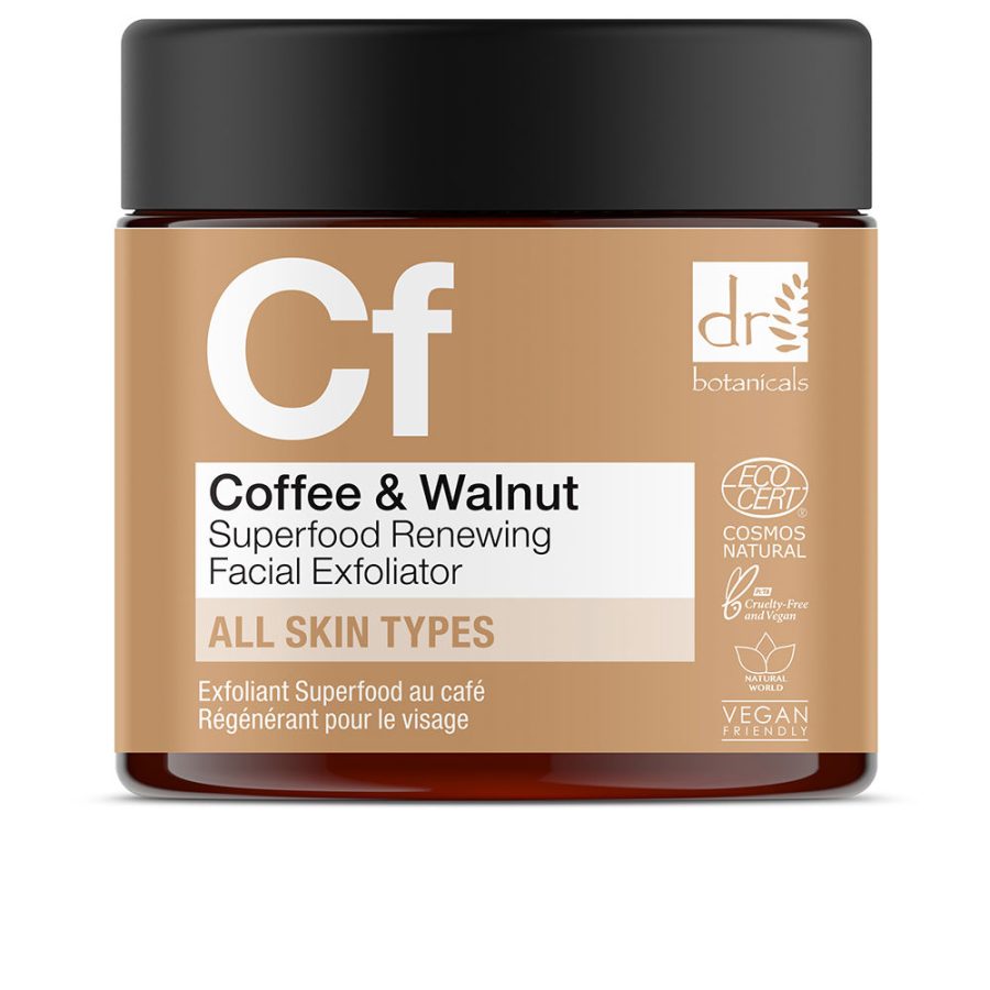 Dr. botanicals COFFEE & WALNUT SUPERFOOD renewing facial scrub 60 ml