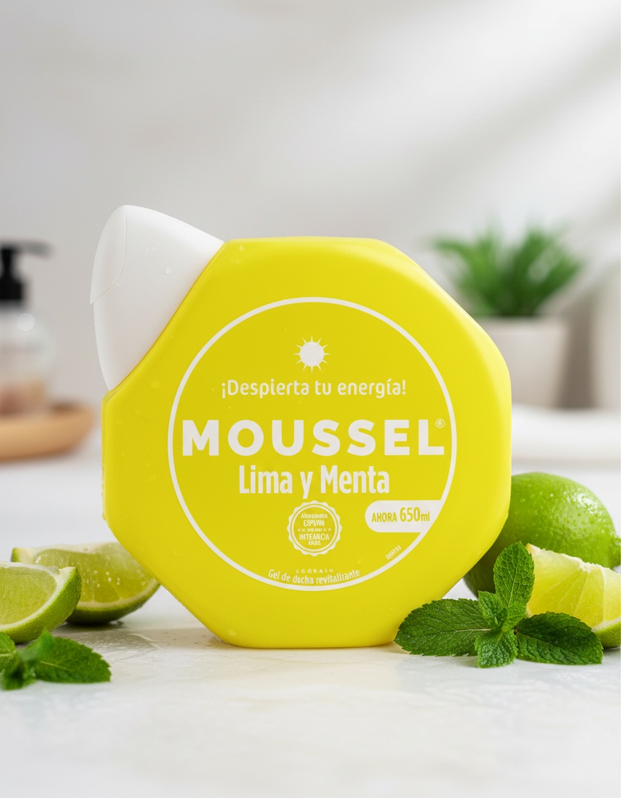 LIME AND MINT MOUSSEL revitalizing shower gel 650 ml 2 LIME AND MINT MOUSSEL revitalizing shower gel 650 ml - Image 2