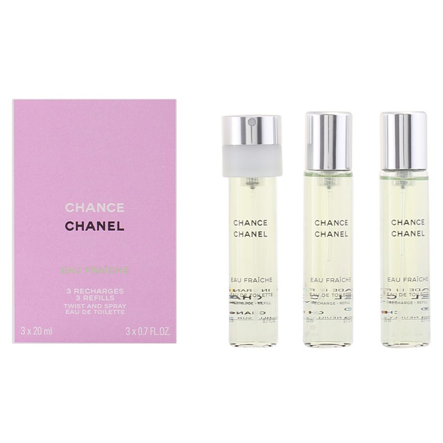 Chanel CHANCE EAU FRAICHE eau de toilette twist & spray 3 refills 3 x 20 ml