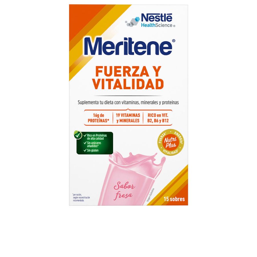 Meritene FUERZA Y VITALIDAD sobres #fresa 15 x 30 gr