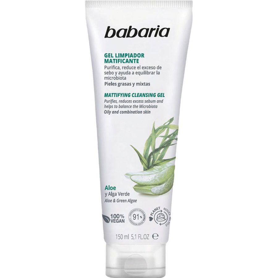 Babaria ALOE VERA mattifying facial cleansing gel 150 ml