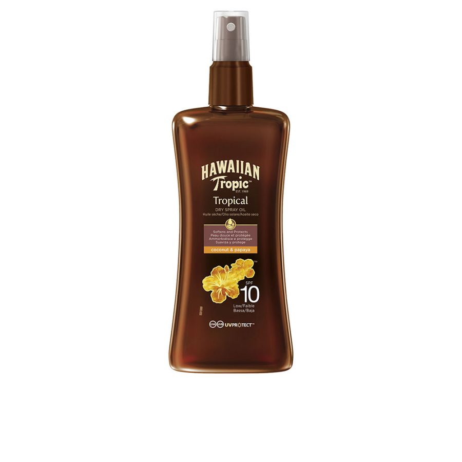 Hawaiian tropic COCONUT & PAPAYA dry oil SPF10 spray 200 ml