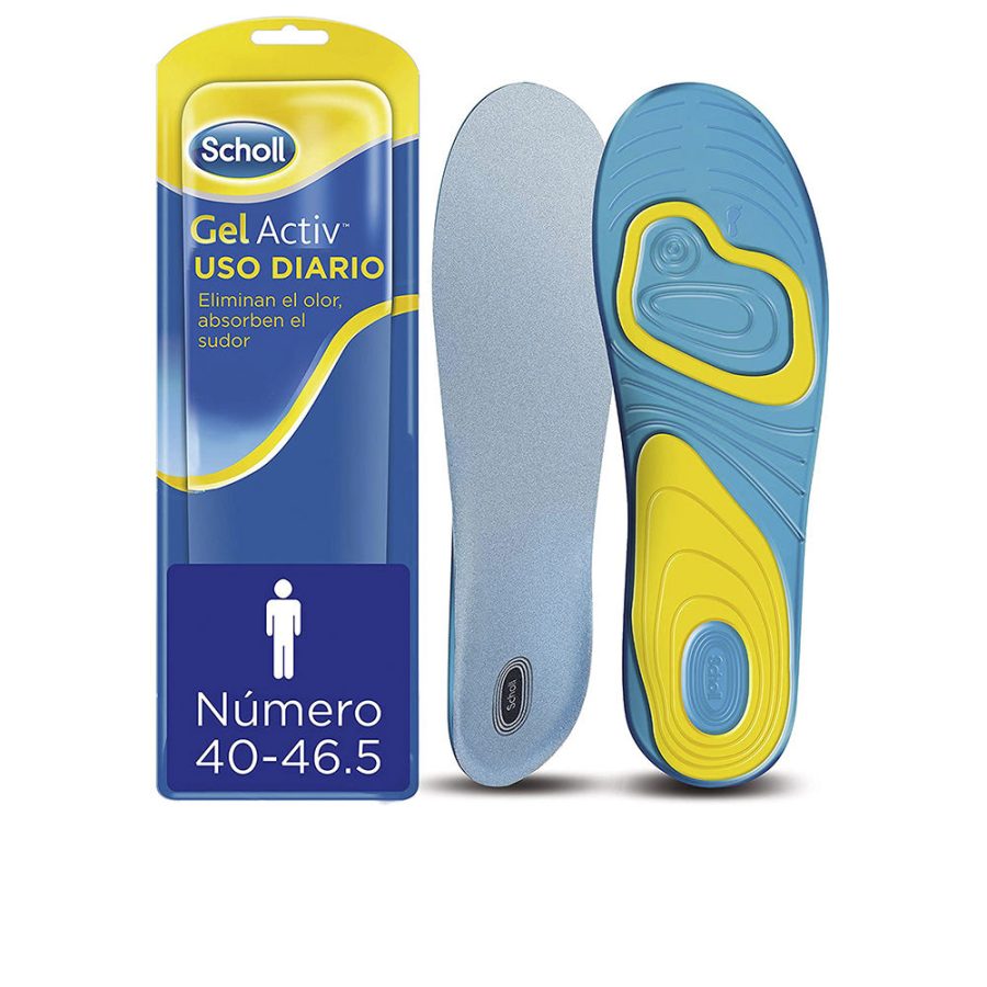 Scholl ACTIV GEL DAILY USE men's insoles comfort and odor absorption #Size 40-46.5 1 u