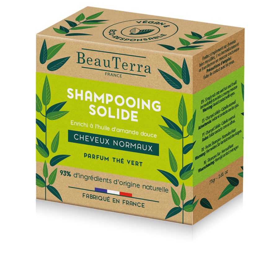 Beauterra SOLIDE champú té verde 75 gr