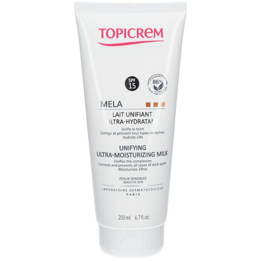 Topicrem MELA ultra-moisturizing unifying body milk SPF15+