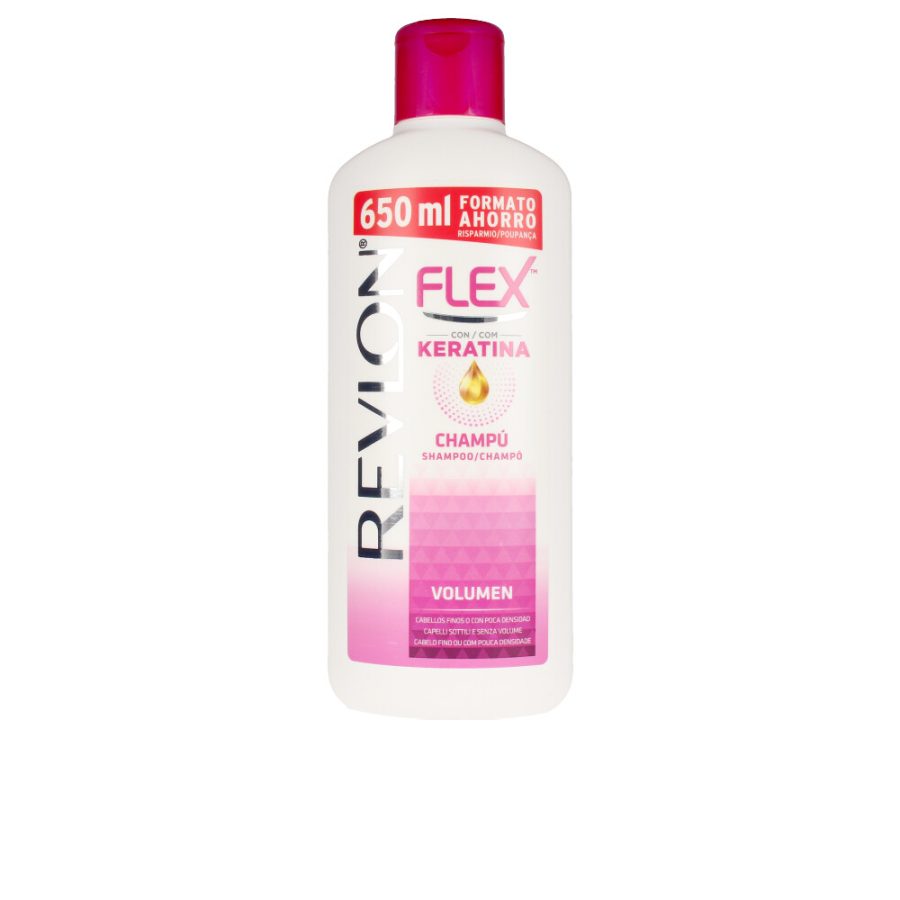 Revlon mass market FLEX KERATIN shampoo volume thin hair 650 ml