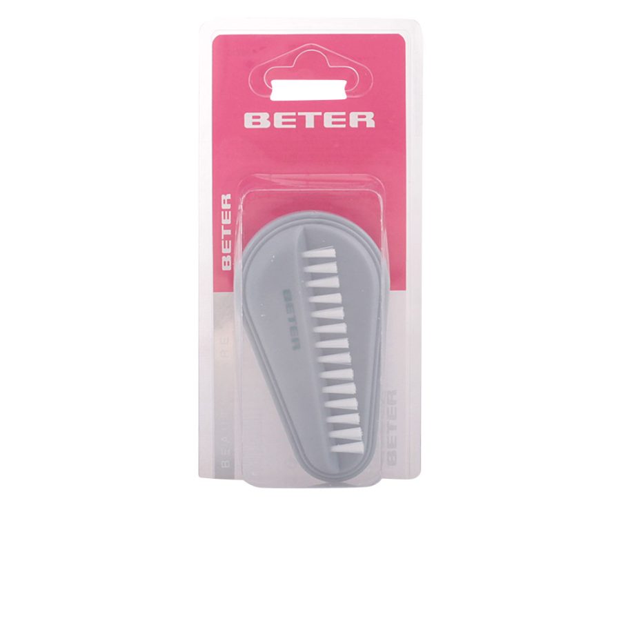 Beter CEPILLO uñas doble, púas de nylon #gris 1 pz