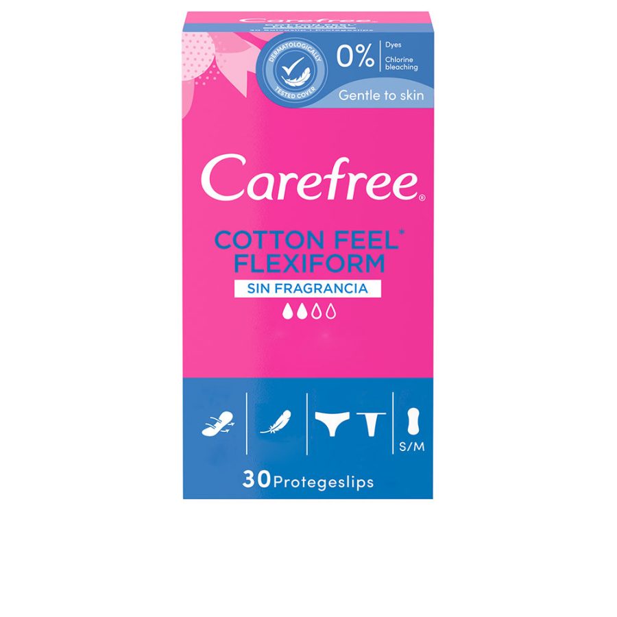 Carefree Flexiform Breathable Pantyliner, Unscented 30 units